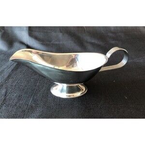 Stainless Steel / Silver Gravy Boat, Vintage, Lovely Condition, Stunning!